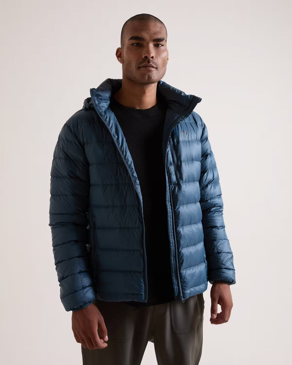 K-WAY Men’s Logan Down Hooded Puffer Jacket