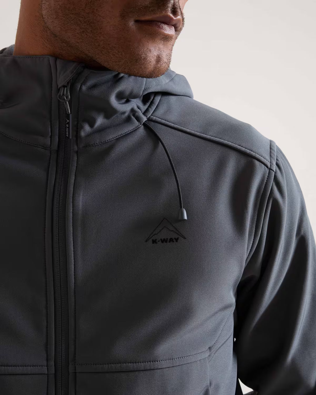 K-WAY Men's Aiden 2-Ply Softshell Jacket