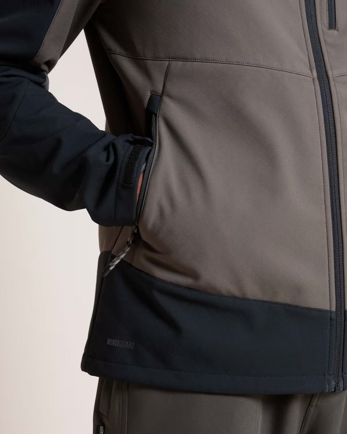K-WAY Men's Wolf 3-Ply Hooded Softshell Jacket