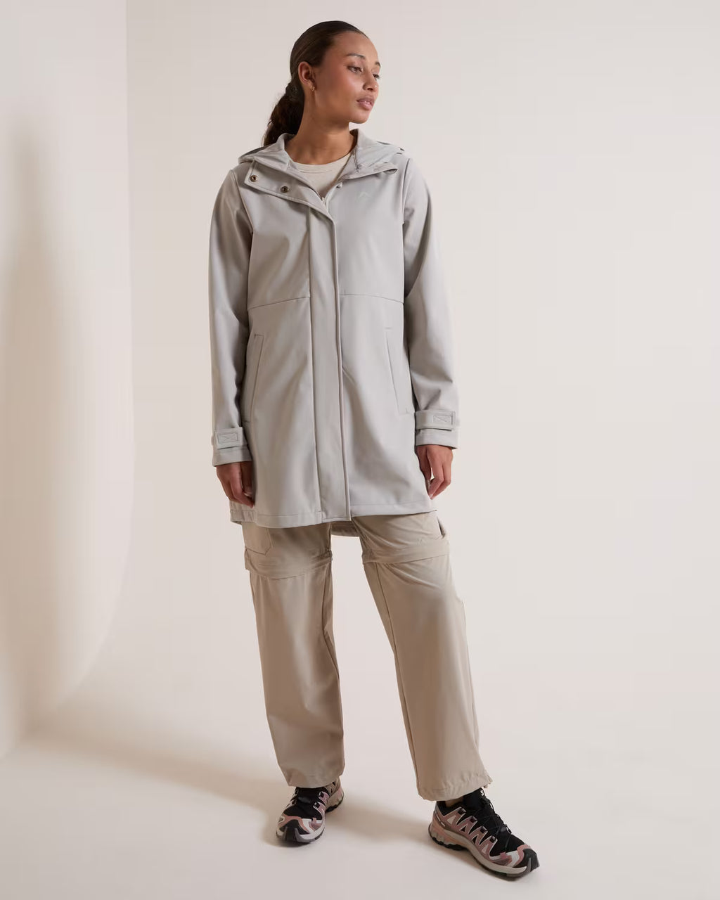 K-WAY Women's Squall Softshell Knee-Length Jacket