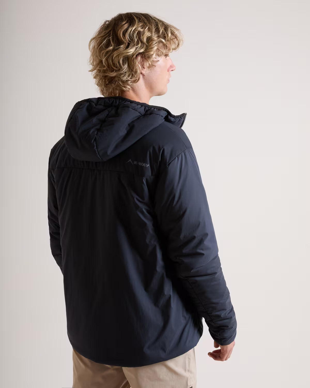 K-WAY Men's Boulder Hooded Puffer Jacket