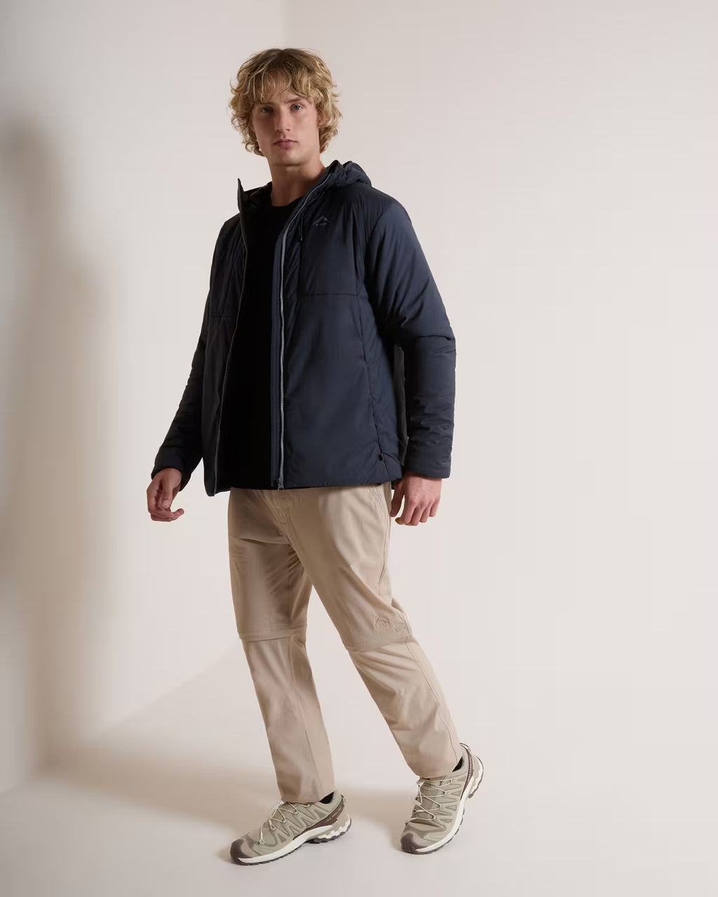K-WAY Men's Boulder Hooded Puffer Jacket