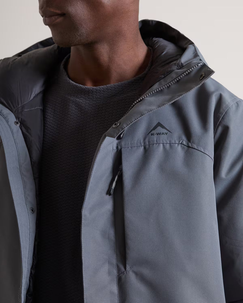 K-WAY Men's Revo Waterproof Shell Jacket