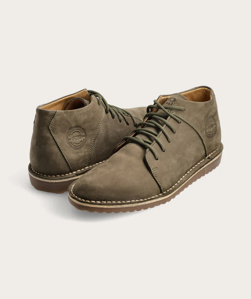 FOM x Kolisi Standard Zwide Men's Vellies - Dark Olive