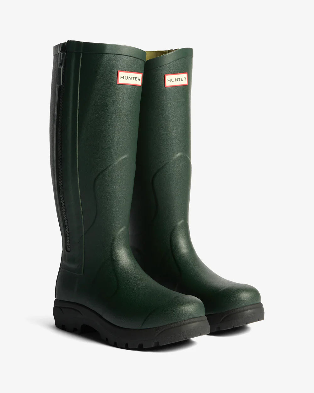 Hunter Unisex dark olive balmoral mkii full zip wellington boot