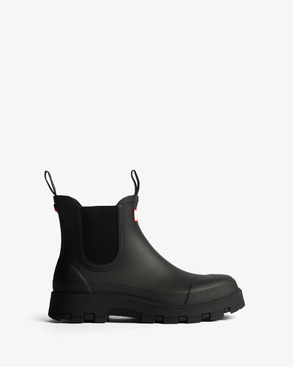 Hunter Unisex black elements elastic chelsea boot