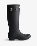Hunter Women's black tartan lining tall wellington boot