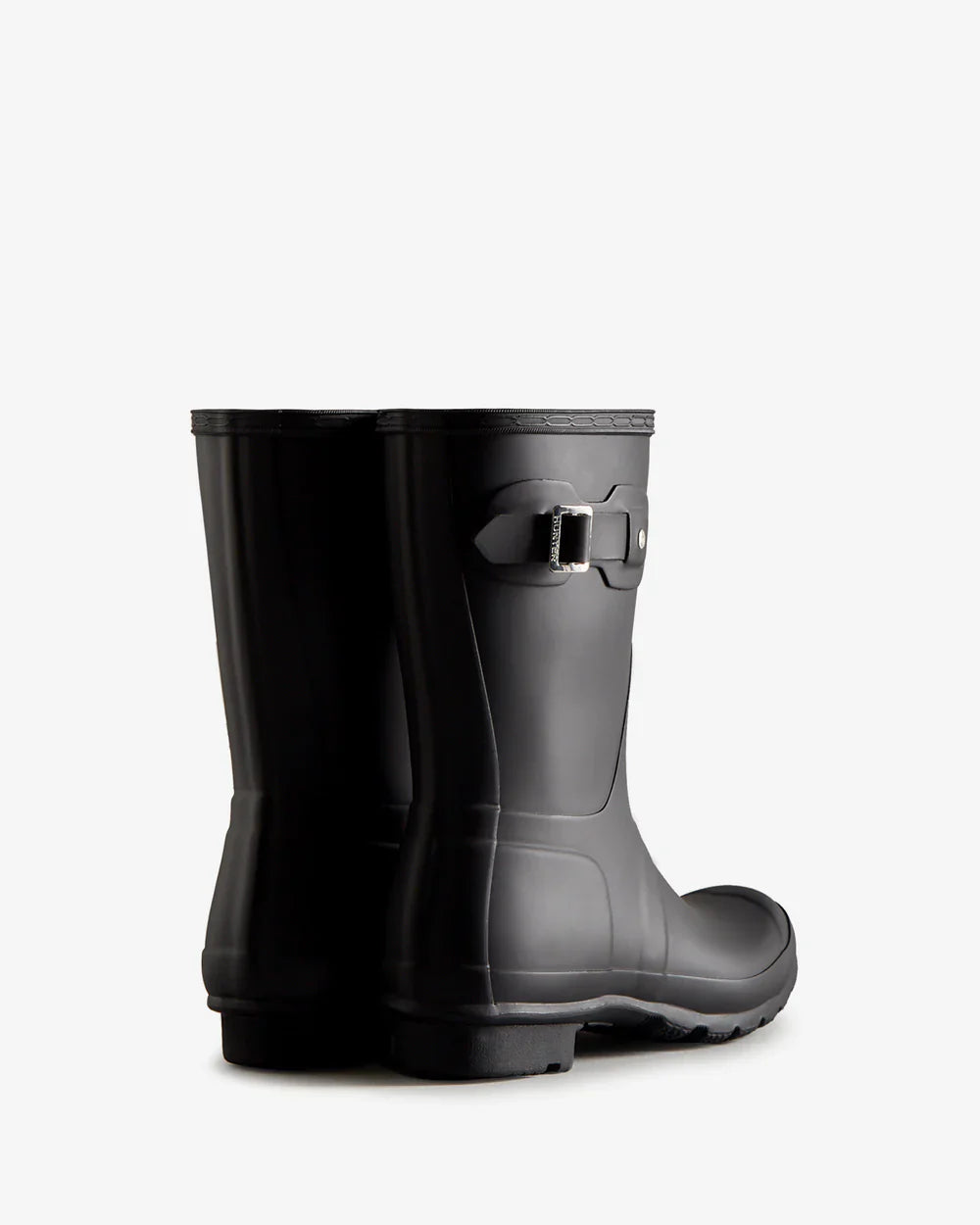 Hunter Women's black original short wellington boot