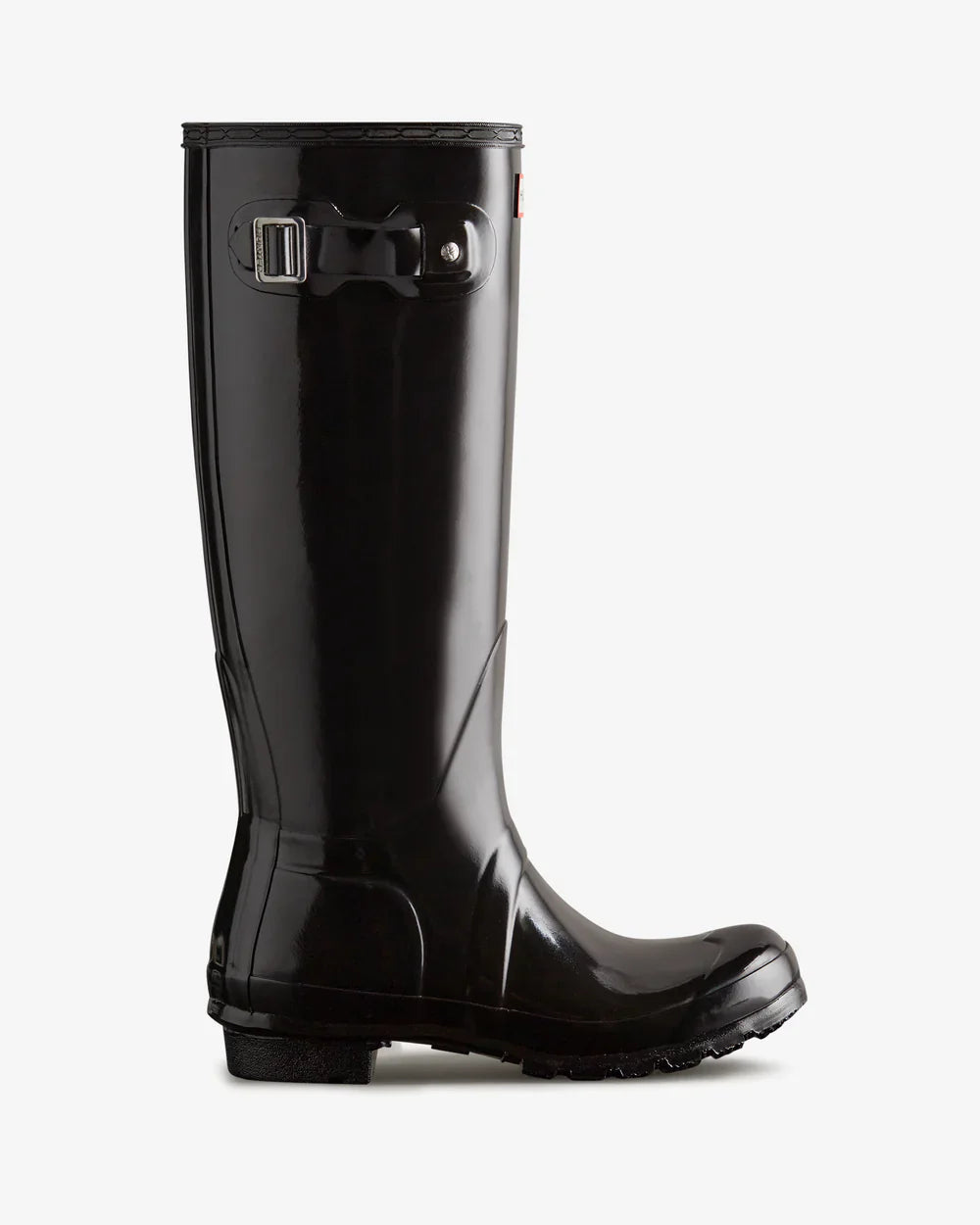 Hunter Women's black original tall gloss wellington boot