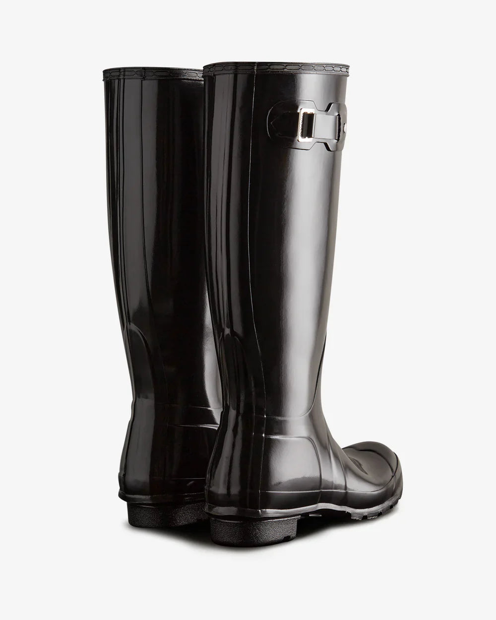 Hunter Women's black original tall gloss wellington boot
