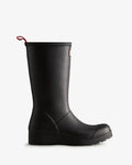 Hunter Women's black play tall wellington boot
