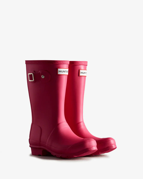 Hunter Original big kids (5-11 years) bright pink wellington boot