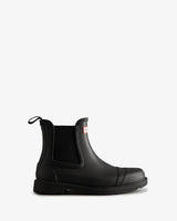 Hunter Women's black commando chelsea boot