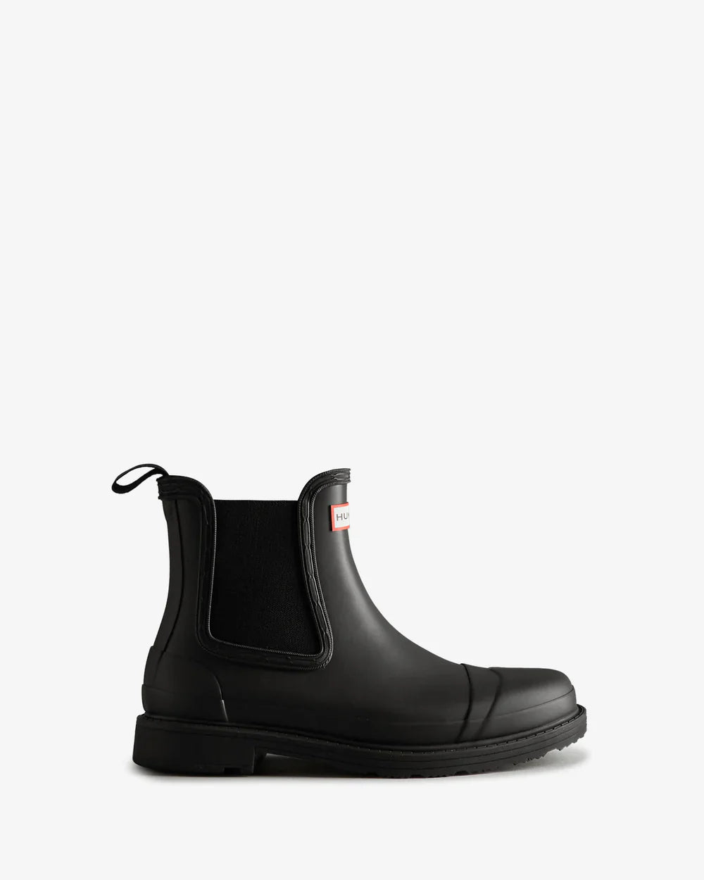 Hunter Women's black commando chelsea boot