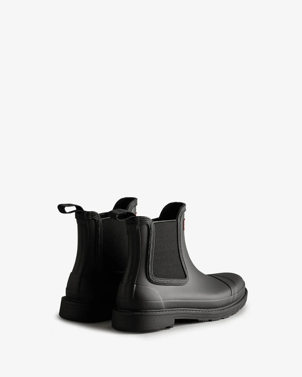 Hunter Women's black commando chelsea boot