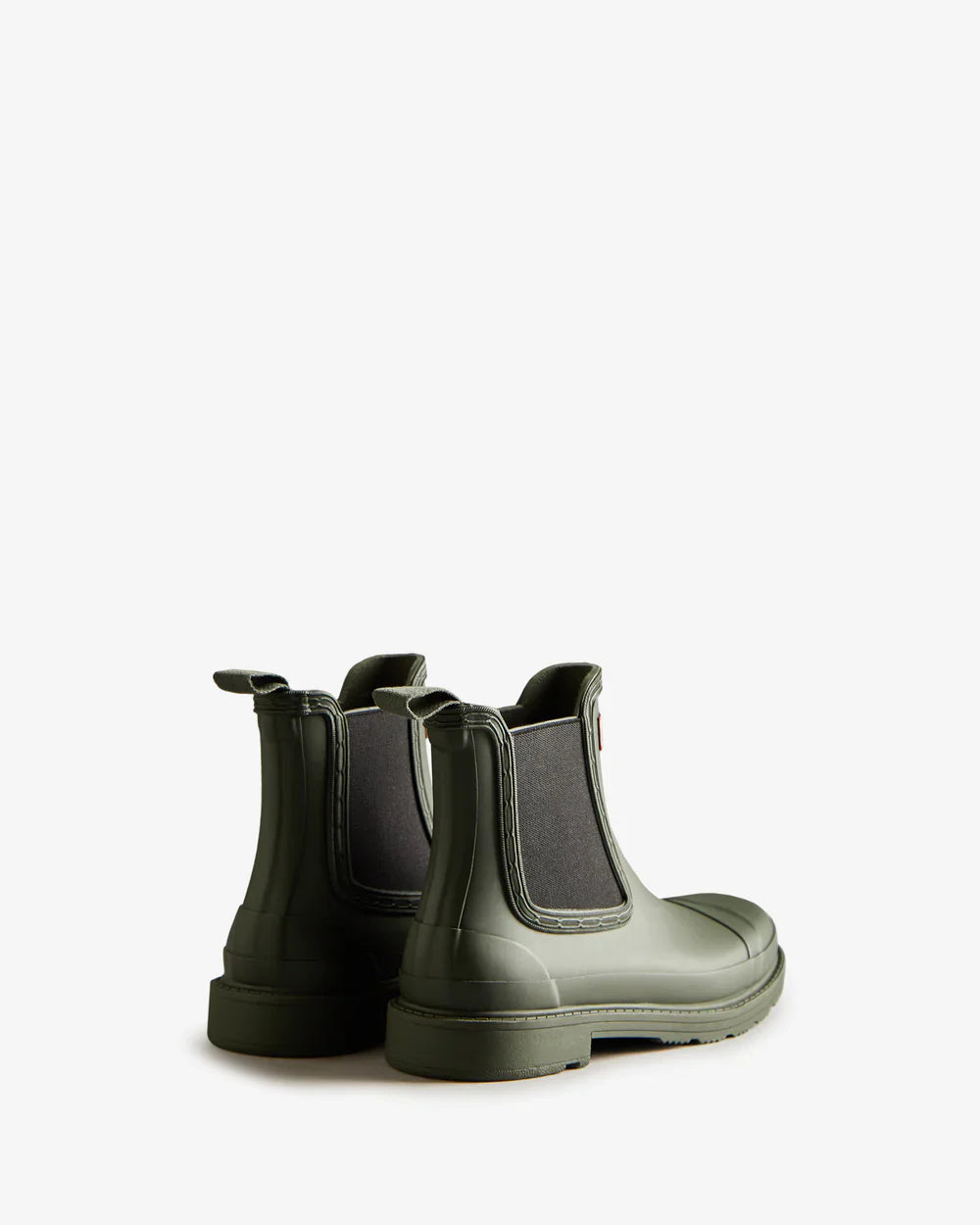 Hunter Women's dark olive commando chelsea boot