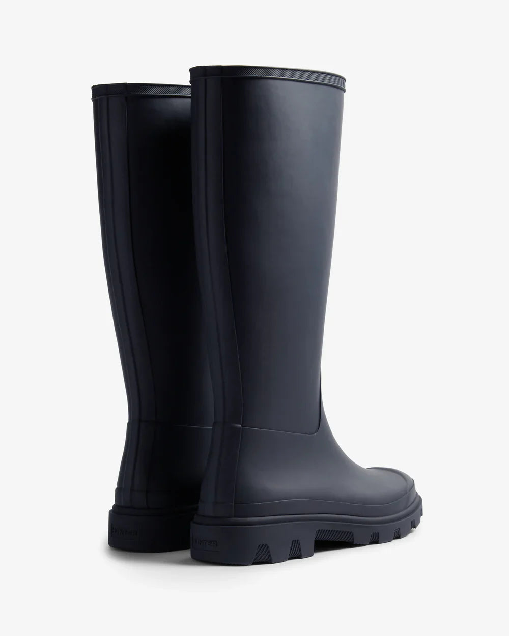 Hunter Unisex navy downpour tall wellington boot