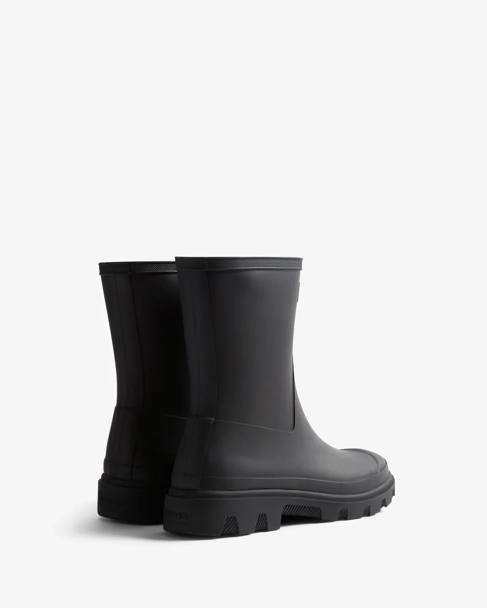 Hunter Unisex black downpour short wellington boot