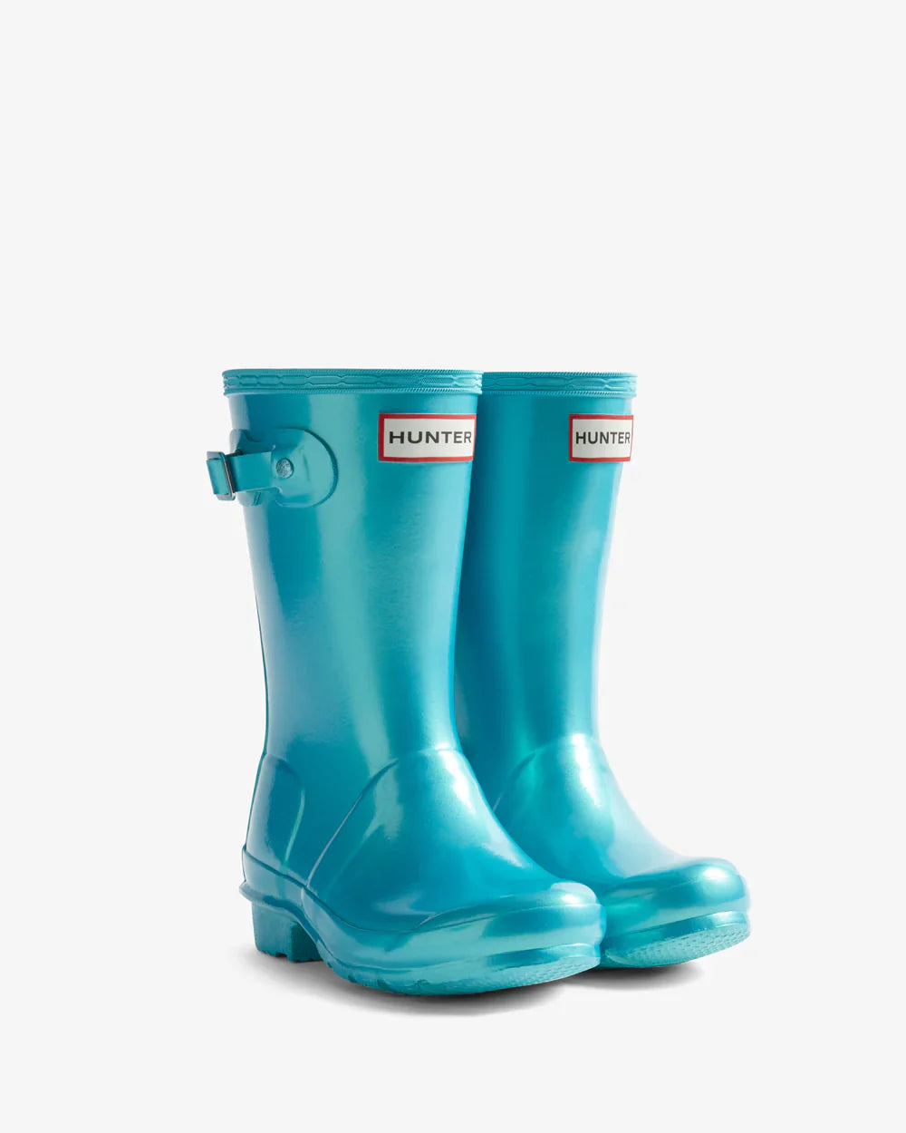 Hunter Original big kids (5-11 years) pool blue nebula wellington boot