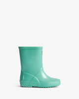 Hunter Original kids first (18 months-8 years) pool blue nebula wellington boot