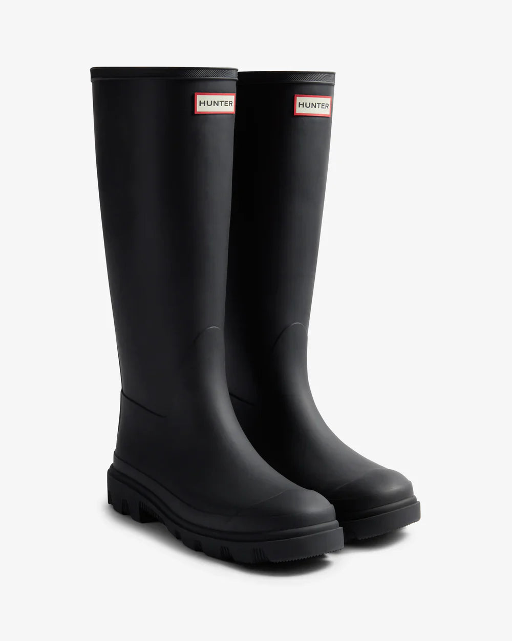 Hunter Unisex black downpour tall wellington boot