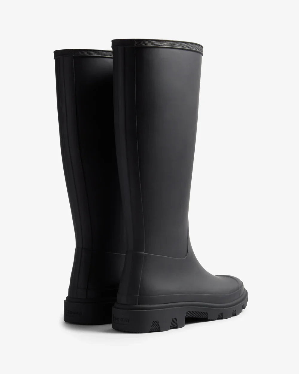 Hunter Unisex black downpour tall wellington boot