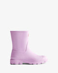 Hunter Women's lavender downpour short wellington boot